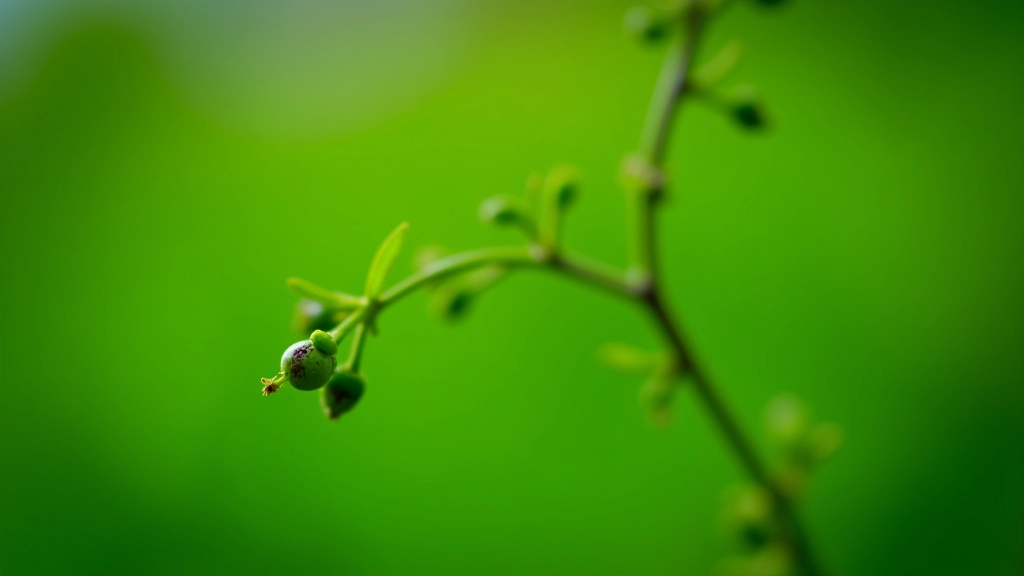 Gooseberry bush showing green berries developing on branches with fresh growth